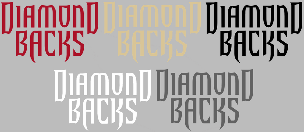 Arizona Diamondbacks Retro Throwback Team Name Logo Premium DieCut Vinyl Decal PICK COLOR & SIZE