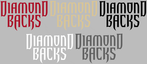 Arizona Diamondbacks Retro Throwback Team Name Logo Premium DieCut Vinyl Decal PICK COLOR & SIZE