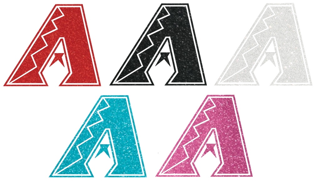 Arizona Diamondbacks Metallic Sparkle Team Logo Premium DieCut Vinyl Decal PICK COLOR & SIZE