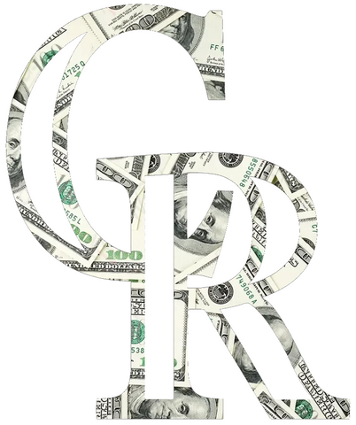 Colorado Rockies Money Print Team Logo Premium DieCut Vinyl Decal PICK SIZE