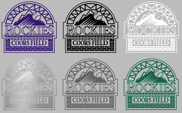 Colorado Rockies Coors Field Logo Premium DieCut Vinyl Decal PICK COLOR & SIZE