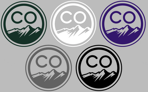 Colorado Rockies City Connect Round Mountains Logo Premium DieCut Vinyl Decal PICK COLOR & SIZE