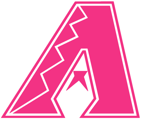 Arizona Diamondbacks Hot Pink Team Logo Premium DieCut Vinyl Decal PICK SIZE