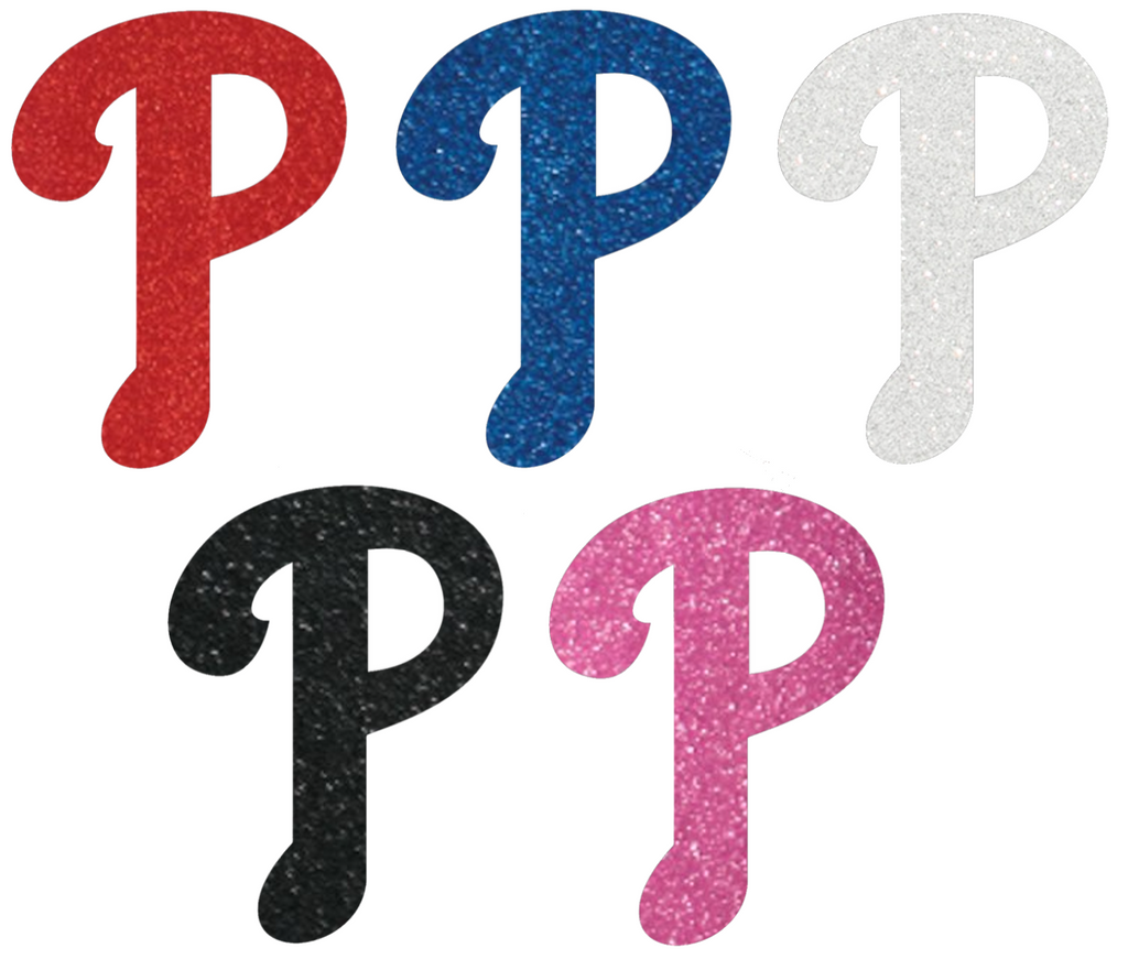 Philadelphia Phillies Metallic Sparkle Team Logo Premium DieCut Vinyl Decal PICK COLOR & SIZE