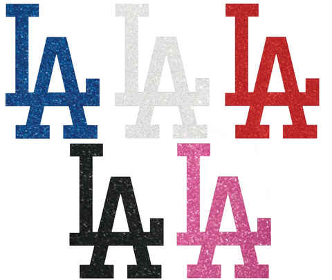 Los Angeles Dodgers Metallic Sparkle Team Logo Premium DieCut Vinyl Decal PICK COLOR & SIZE