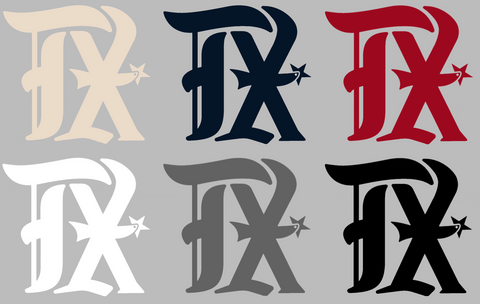 Texas Rangers City Connect TX Logo Premium DieCut Vinyl Decal PICK COLOR & SIZE
