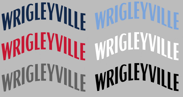 Chicago Cubs City Connect Wrigleyville Logo Premium DieCut Vinyl Decal PICK COLOR & SIZE