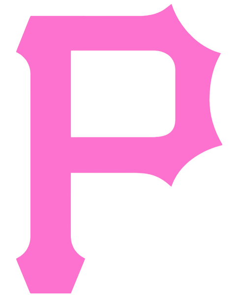Pittsburgh Pirates Pink Mothers Day Breast Cancer Awareness Team Logo Vinyl Decal PICK SIZE