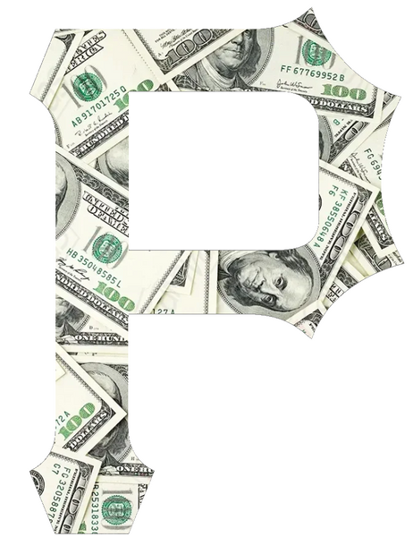 Pittsburgh Pirates Money Print Team Logo Premium DieCut Vinyl Decal PICK SIZE