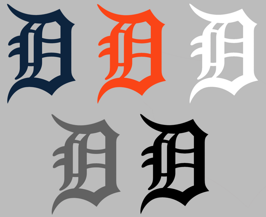 Detroit Tigers Team Logo Premium DieCut Vinyl Decal PICK COLOR & SIZE