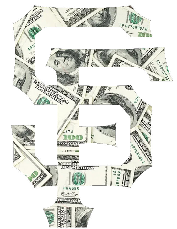 San Francisco Giants Money Print Team Logo Premium DieCut Vinyl Decal PICK SIZE