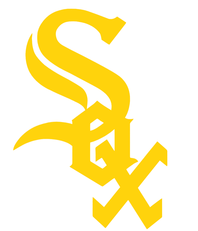 Chicago White Sox Yellow Childhood Cancer Awareness Team Logo Vinyl Decal PICK SIZE