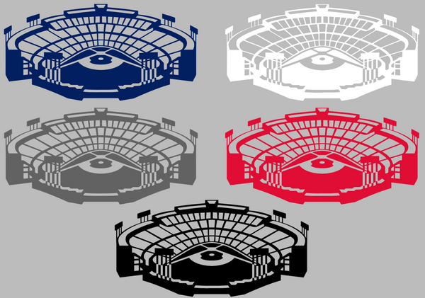 Los Angeles Dodgers Dodger Stadium Logo Premium DieCut Vinyl Decal PICK COLOR & SIZE