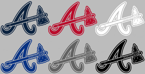 Atlanta Braves Alternate Team Logo Premium DieCut Vinyl Decal PICK COLOR & SIZE