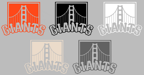 San Francisco Giants Bridge Logo Premium DieCut Vinyl Decal PICK COLOR & SIZE