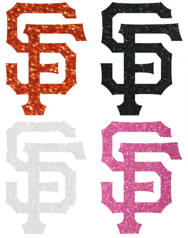 San Francisco Giants Metallic Sparkle Team Logo Premium DieCut Vinyl Decal PICK COLOR & SIZE