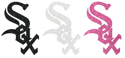 Chicago White Sox Metallic Sparkle Team Logo Premium DieCut Vinyl Decal PICK COLOR & SIZE
