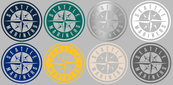 Seattle Mariners Alternate Logo Premium DieCut Vinyl Decal PICK COLOR & SIZE