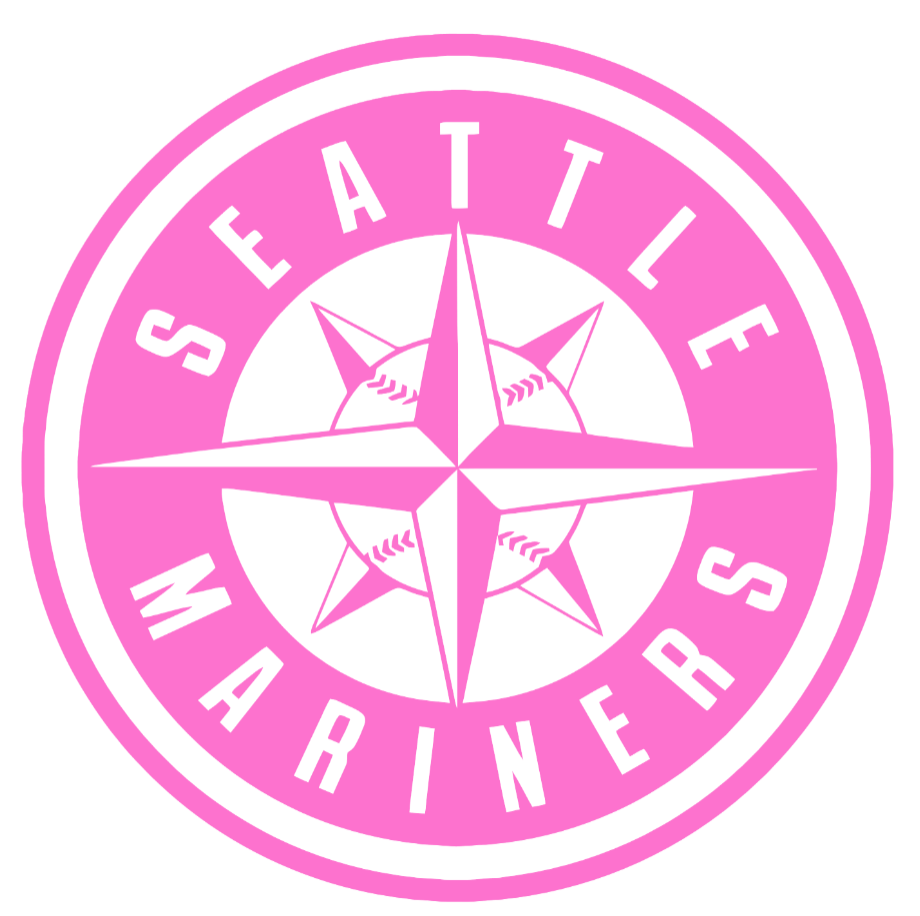 Seattle Mariners Pink Mothers Day Breast Cancer Awareness Alternate Logo Vinyl Decal PICK SIZE