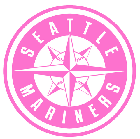 Seattle Mariners Pink Mothers Day Breast Cancer Awareness Alternate Logo Vinyl Decal PICK SIZE