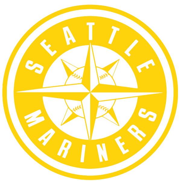 Seattle Mariners Yellow Childhood Cancer Awareness Alternate Logo Vinyl Decal PICK SIZE
