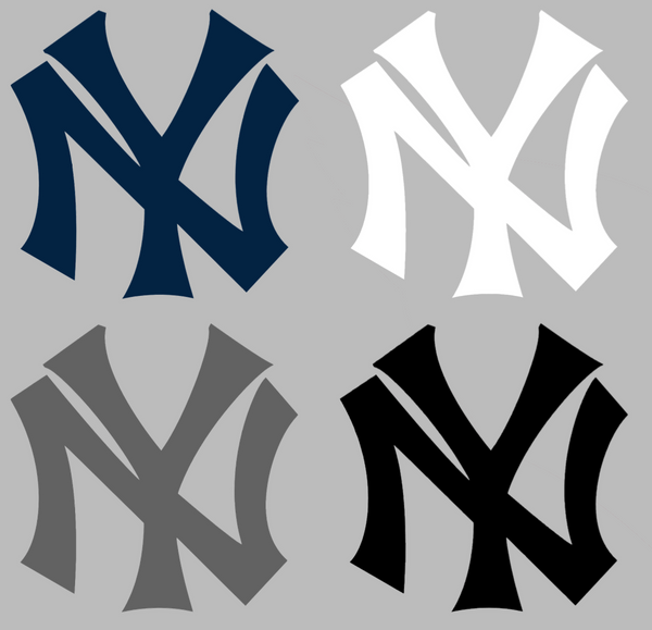New York Yankees Retro Throwback Logo Premium DieCut Vinyl Decal PICK COLOR & SIZE