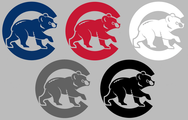 Chicago Cubs Alternate Walking Bear Logo Premium DieCut Vinyl Decal PICK COLOR & SIZE