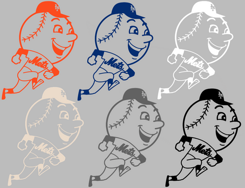 New York Mets Mr Met Mascot Logo Premium DieCut Vinyl Decal PICK COLOR & SIZE