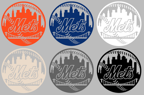 New York Mets Alternate Team Logo Premium DieCut Vinyl Decal PICK COLOR & SIZE