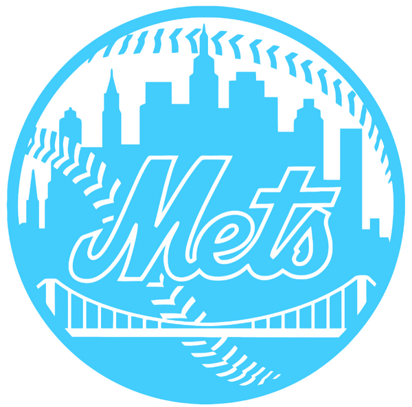 New York Mets Light Blue Fathers Day Prostate Cancer Awareness Alternate Logo Vinyl Decal PICK SIZE