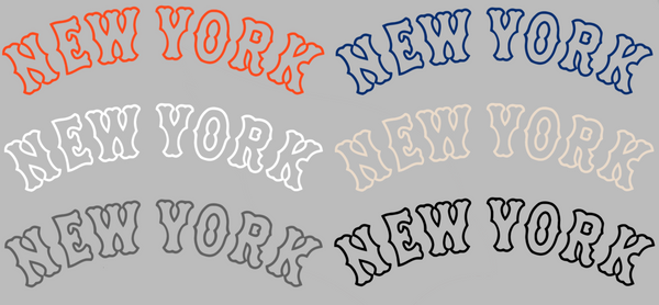 New York Mets Team Name Logo Premium DieCut Vinyl Decal PICK COLOR & SIZE