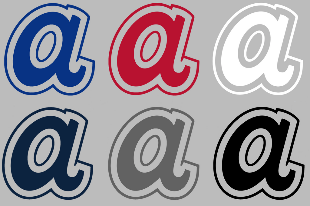 Atlanta Braves Retro Throwback A Logo Premium DieCut Vinyl Decal PICK COLOR & SIZE