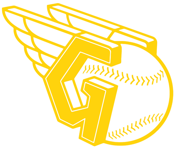 Cleveland Guardians Yellow Childhood Cancer Awareness Team Logo Vinyl Decal PICK SIZE