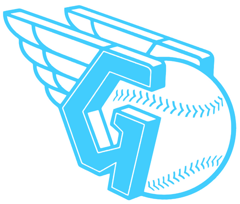 Cleveland Guardians Light Blue Fathers Day Prostate Cancer Awareness Team Logo Vinyl Decal PICK SIZE