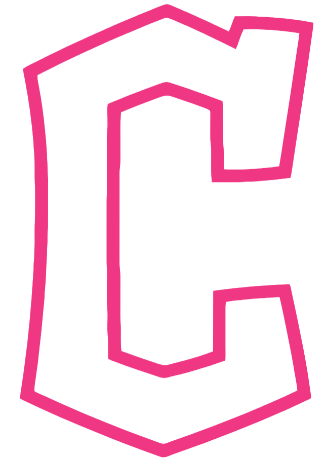 Cleveland Guardians Hot Pink C Logo Premium DieCut Vinyl Decal PICK SIZE