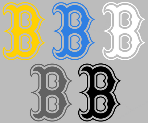 Boston Red Sox City Connect B Logo Premium DieCut Vinyl Decal PICK COLOR & SIZE