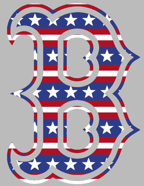 Boston Red Sox Stars & Stripes B Logo USA American Flag Vinyl Decal PICK SIZE