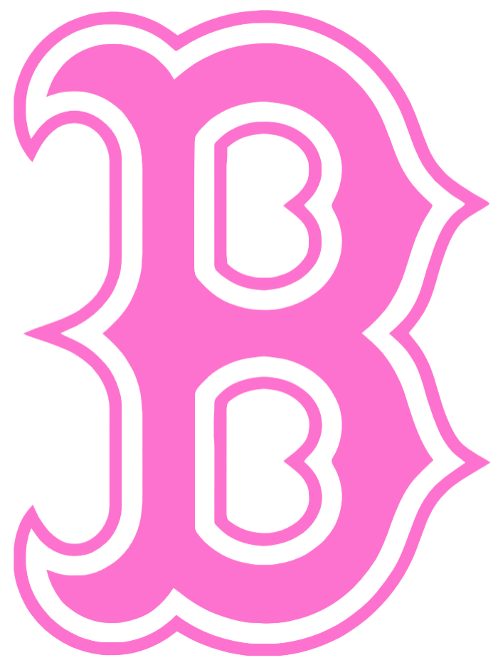 Boston Red Sox Pink Mothers Day Breast Cancer Awareness B Logo Vinyl Decal PICK SIZE