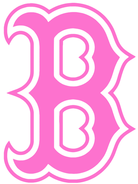 Boston Red Sox Pink Mothers Day Breast Cancer Awareness B Logo Vinyl Decal PICK SIZE