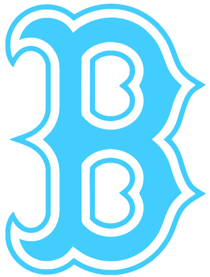Boston Red Sox Light Blue Fathers Day Prostate Cancer Awareness B Logo Vinyl Decal PICK SIZE