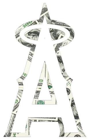 Los Angeles Angels Money Print Team Logo Premium DieCut Vinyl Decal PICK SIZE