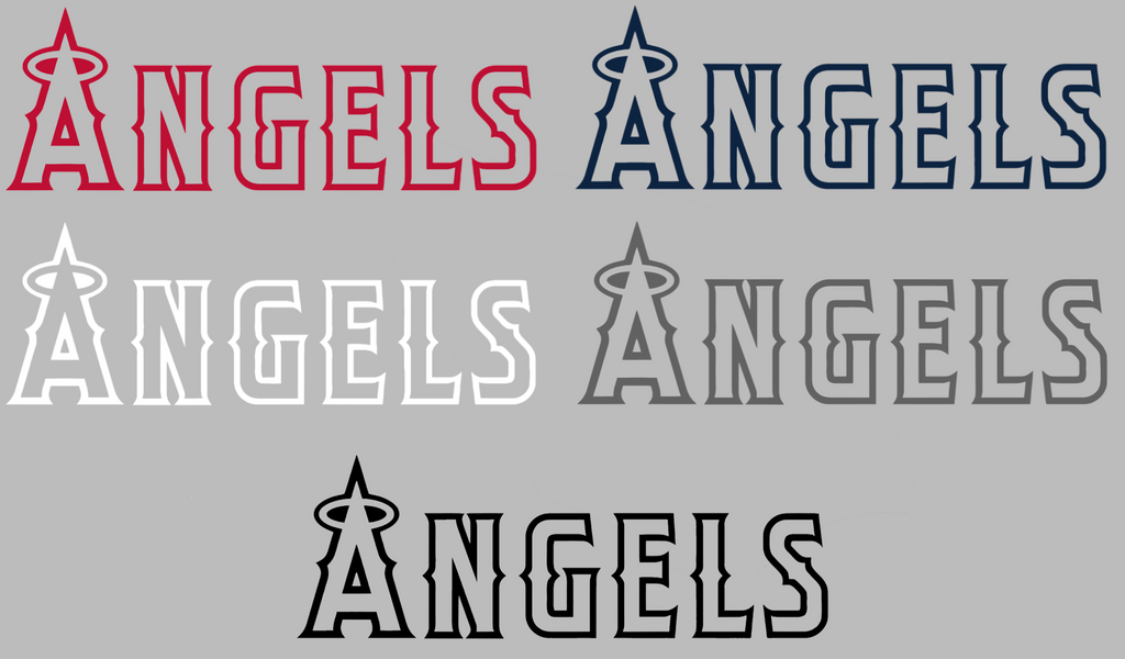 Los Angeles Angels Team Name Logo Premium DieCut Vinyl Decal PICK COLOR & SIZE