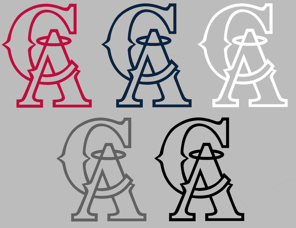 Los Angeles Angels Retro Throwback 1990s Team Logo Premium DieCut Vinyl Decal PICK COLOR & SIZE