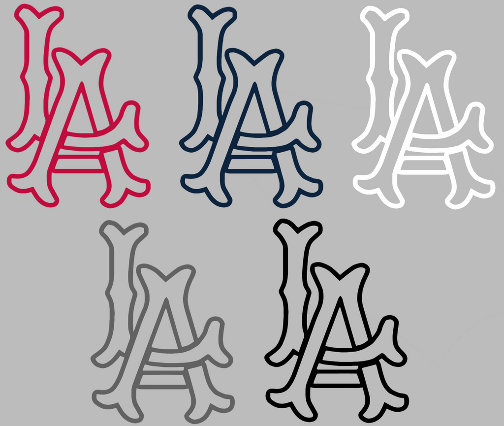 Los Angeles Angels Retro Throwback 1960s Team Logo Premium DieCut Vinyl Decal PICK COLOR & SIZE