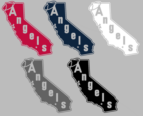 Los Angeles Angels Retro Throwback 1970s-1980s Alternate Team Logo Premium DieCut Vinyl Decal PICK COLOR & SIZE