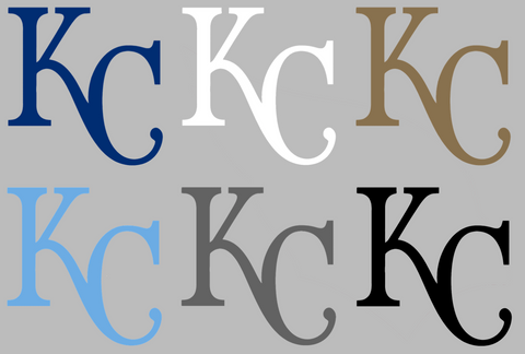 Kansas City Royals KC Team Logo Premium DieCut Vinyl Decal PICK COLOR & SIZE