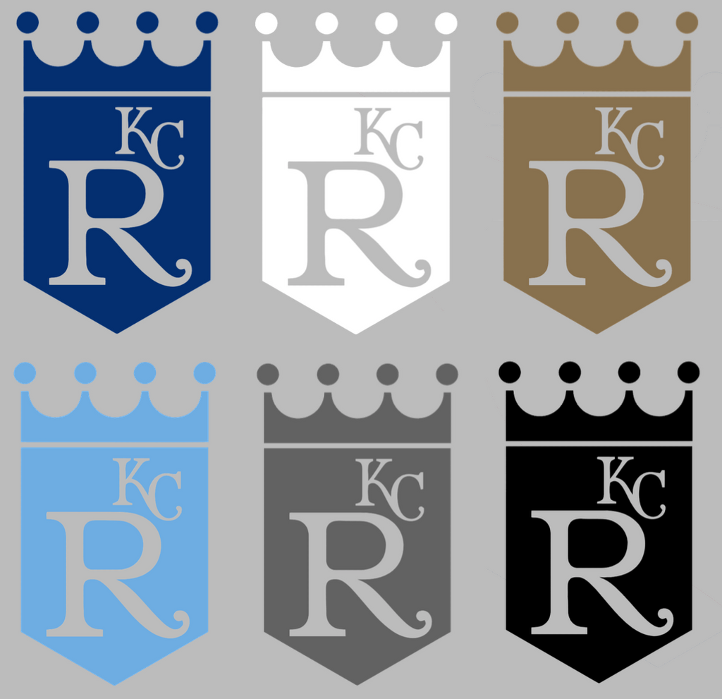 Kansas City Royals Retro Throwback 1990s-2000s Logo Premium DieCut Vinyl Decal PICK COLOR & SIZE