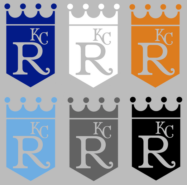 Kansas City Royals Retro Throwback 1960s-1990s Logo Premium DieCut Vinyl Decal PICK COLOR & SIZE