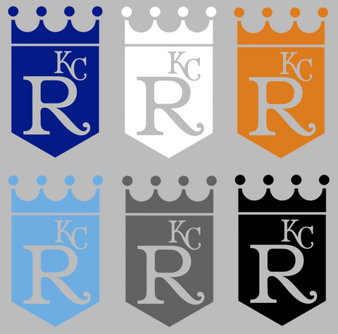 Kansas City Royals Retro Throwback 1960s-1990s Logo Premium DieCut Vinyl Decal PICK COLOR & SIZE