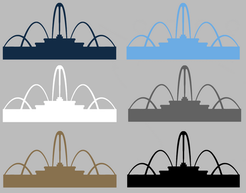 Kansas City Royals City Connect Fountains Logo Premium DieCut Vinyl Decal PICK COLOR & SIZE
